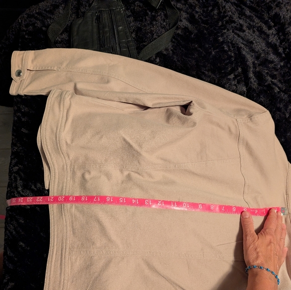 Ladies Tribal Jean Jacket - beige in color - Picture 6 of 7